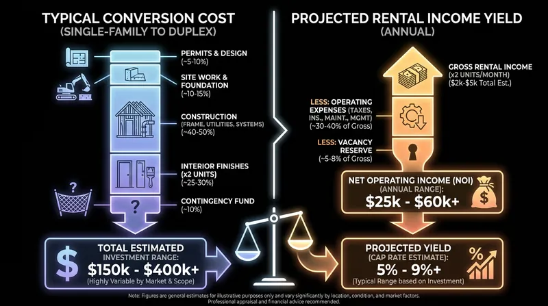 For many homeowners, the ability to generate rental income offsets the high initial costs of construction.
