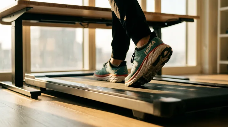 Walking pads require a standing desk and are best suited for tasks that don't require precise mouse movements.