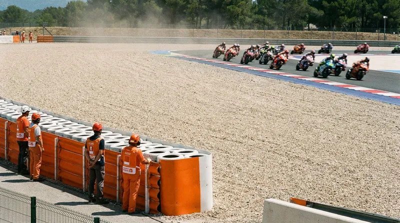 The rule change aims to keep volunteer marshals out of exposed run-off areas during live racing sessions.