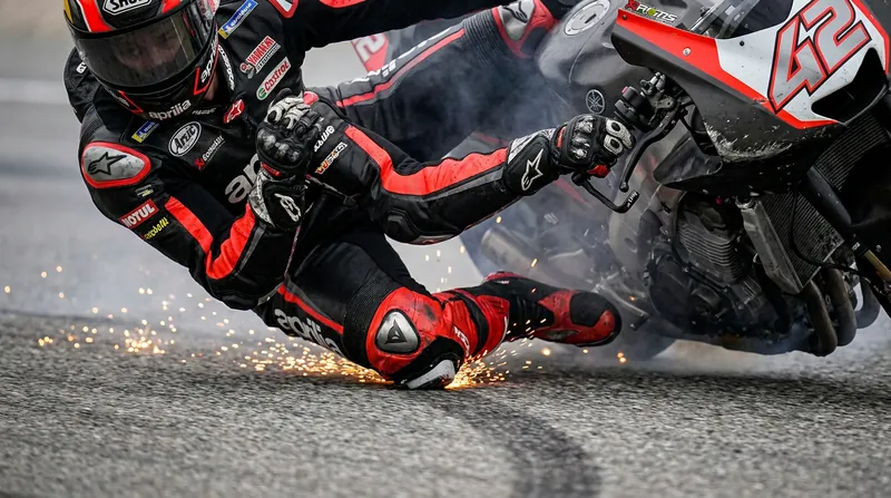 Riders are expected to go to extreme lengths to hold the clutch during a crash to prevent the engine from stalling.