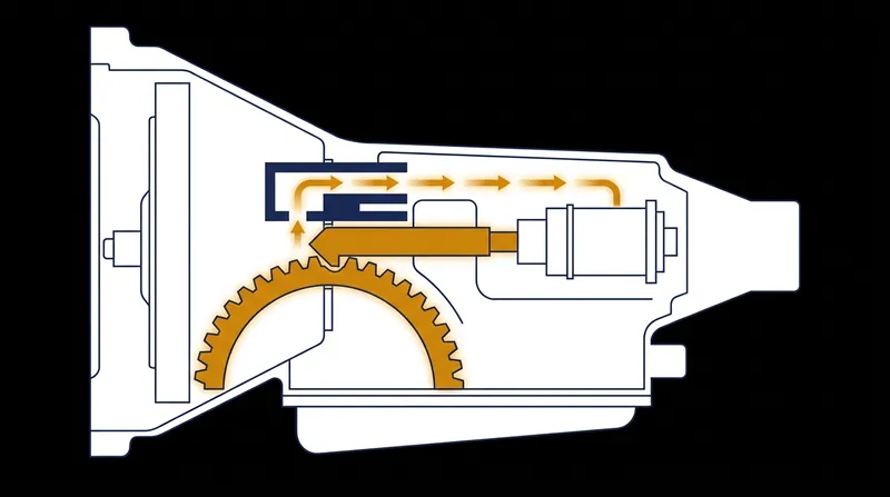 When the valve body separator plate restricts fluid flow, the transmission can accidentally force the parking pawl into the spinning gear.
