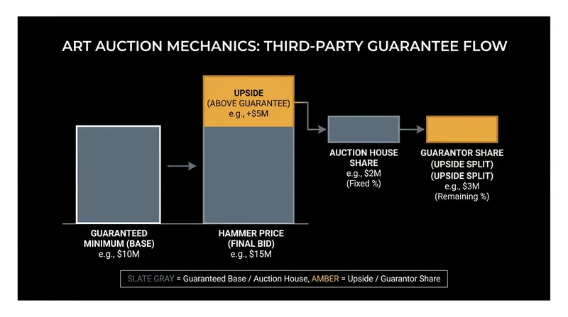 How third-party guarantees engineer the sale of nine-figure masterpieces.
