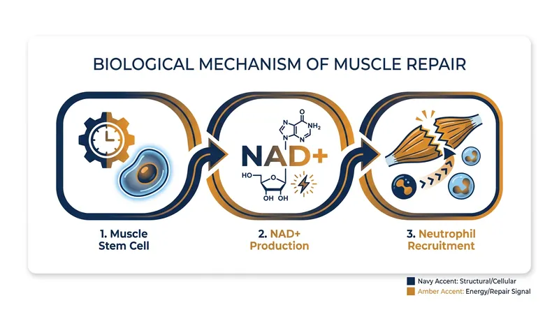 The circadian mechanism: How stem cells use NAD+ to signal the immune system.