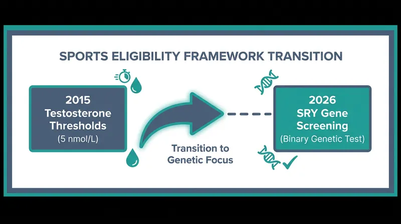 The IOC has officially moved away from hormone-suppression frameworks in favor of a one-time genetic test.