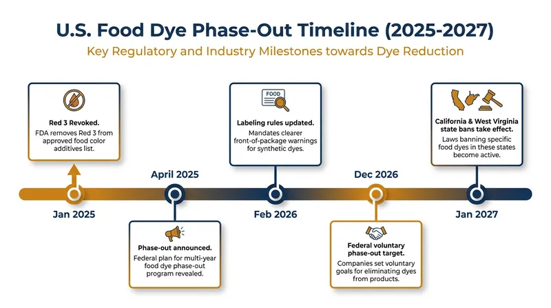 The regulatory timeline forcing the food and beverage industry to reformulate.
