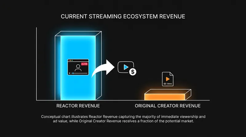 Original creators argue that reaction streams act as a market substitute, siphoning away potential ad revenue.