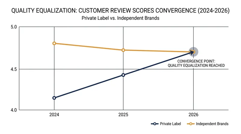 As third-party brands gain visibility, the average quality of top-ranked search results has steadily increased.
