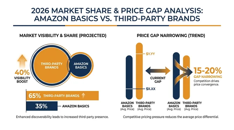 Data shows a significant narrowing of the price gap and a surge in visibility for independent sellers following regulatory changes.