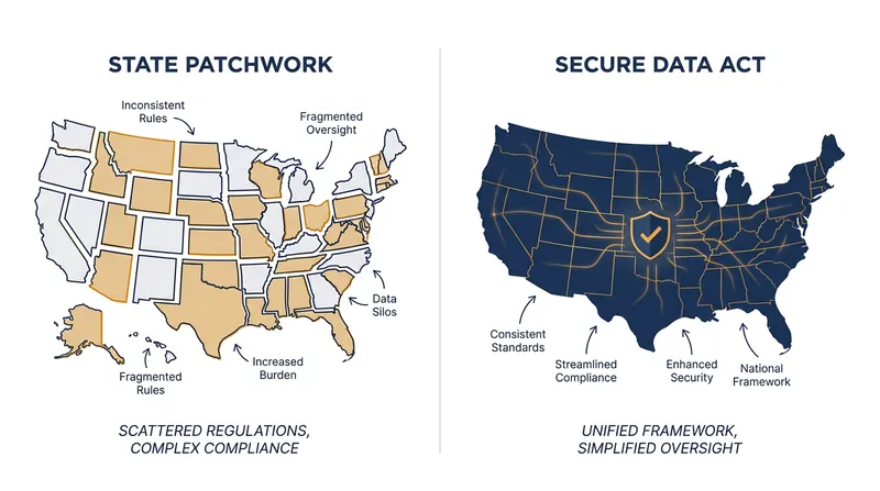 The legislation would preempt more than 20 existing state privacy laws.
