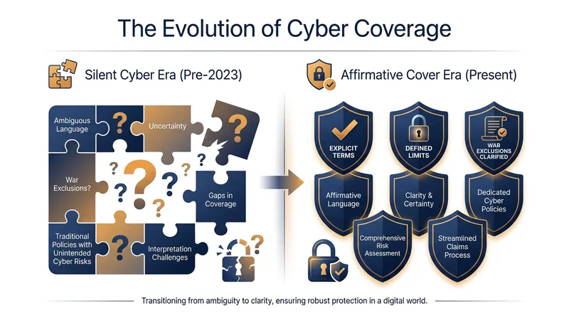 Affirmative cover eliminates the ambiguity of 'silent cyber' by explicitly defining how state-backed attacks are handled.