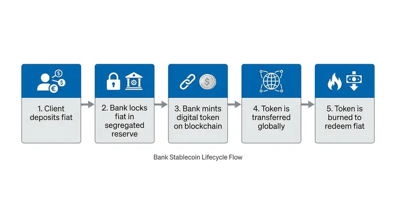 The minting and burning process ensures the token supply always matches the underlying cash reserves.