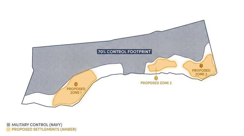The proposed settlements would be located in northern Gaza, an area currently under heavy Israeli military control.