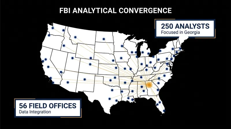The unprecedented mobilization pulls analysts from every FBI field office in the country.