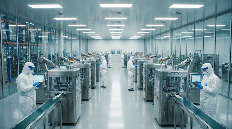 Small-molecule drugs can be manufactured at massive scale using traditional pill-pressing infrastructure, bypassing the cold-chain bottlenecks of injectable pens.