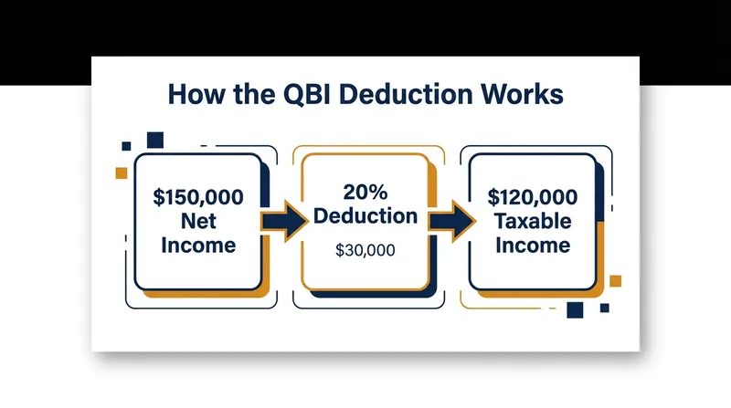 The QBI deduction allows eligible pass-through owners to shield up to 20% of their business income from federal taxes.