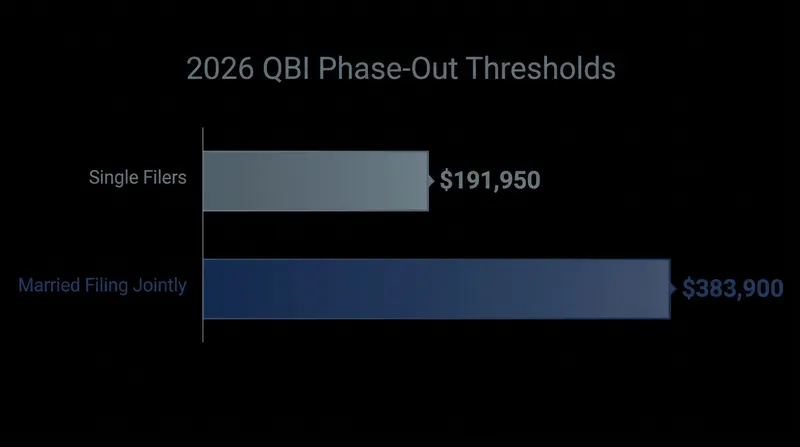 Business owners in specified service trades face strict income phase-outs that reduce or eliminate their deduction.