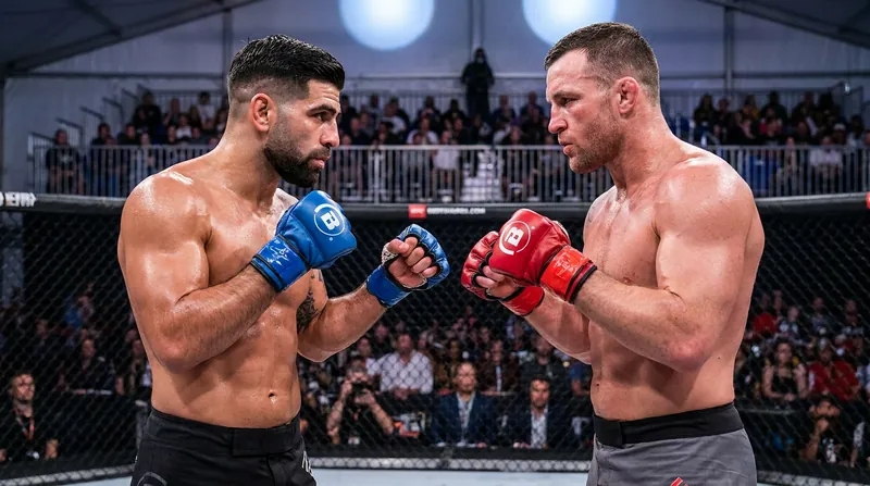 Ilia Topuria and Justin Gaethje headline the historic fight card in a lightweight unification bout.