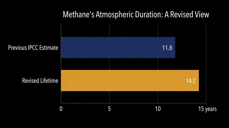 The newly discovered chemical reactions extend the estimated time methane survives in the atmosphere by over two years.