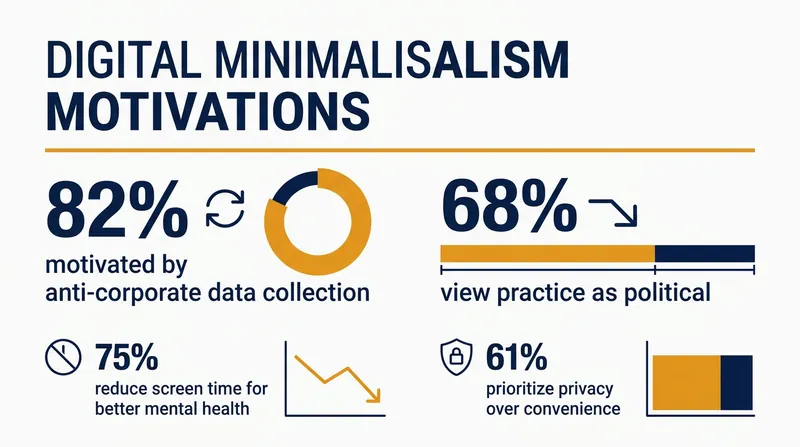 A recent study highlights the shifting motivations behind the digital minimalism movement.