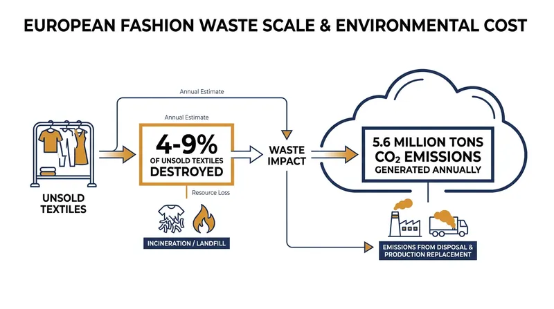 The environmental cost of deadstock incineration in Europe.