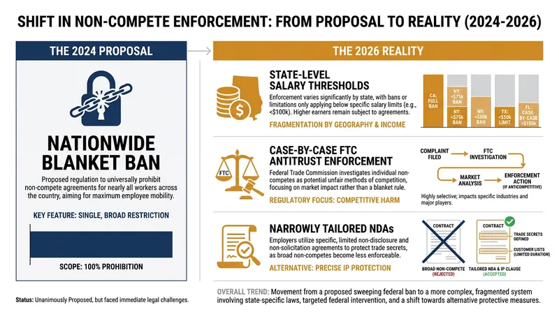 How the regulatory landscape for post-employment restrictions has evolved since 2024.