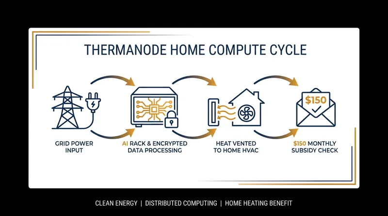 How the decentralized compute model subsidizes residential utility costs.