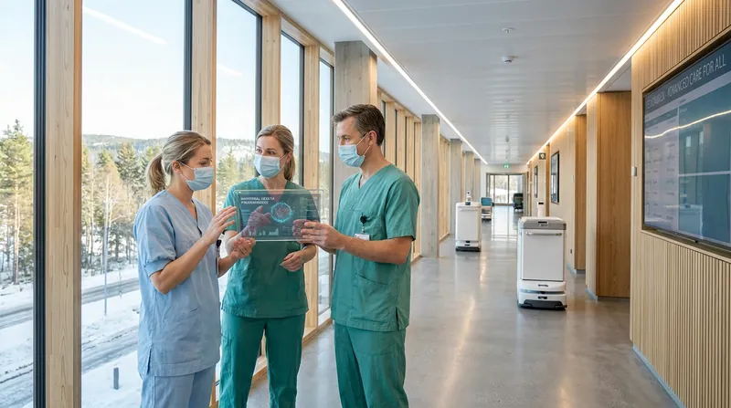 The holistic model treats quality medical support as a fundamental right, resulting in superior disease detection and hospital efficiency.