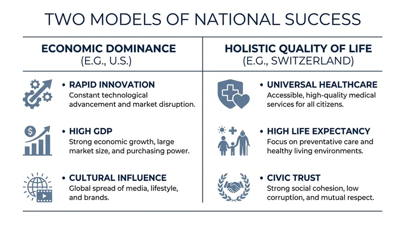 The 2026 data highlights the trade-offs between pursuing top-heavy economic growth versus equitable domestic well-being.