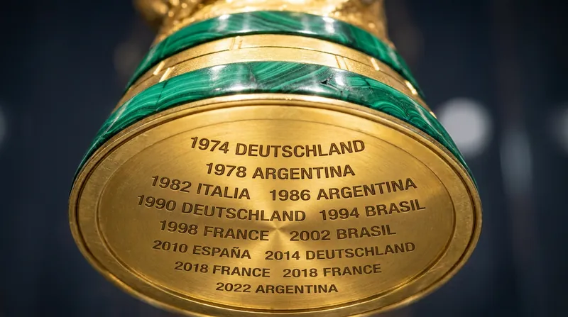 The bottom plate of the modern trophy contains the engraved names of every winning nation since 1974.