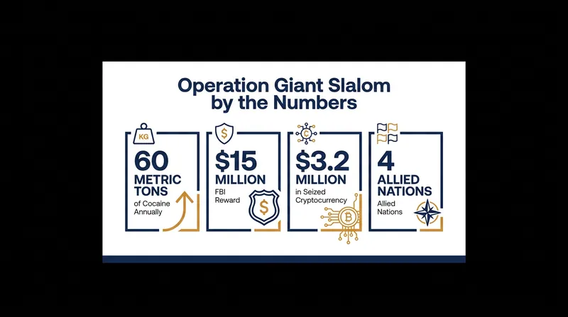 Operation Giant Slalom targeted the financial and logistical scale of the alleged transnational network.