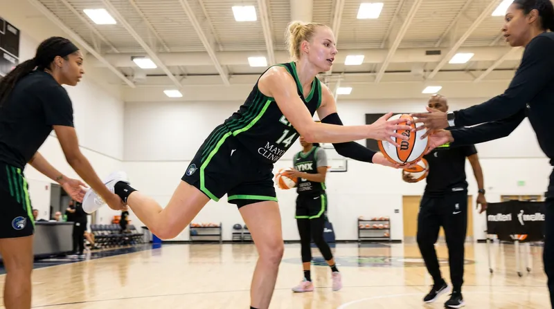 Dorka Juhász has officially returned to practice for the Minnesota Lynx following a foot injury sustained in Europe.