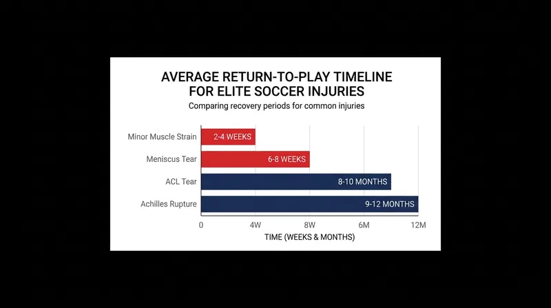 Achilles tendon ruptures typically require one of the longest recovery timelines in professional soccer.