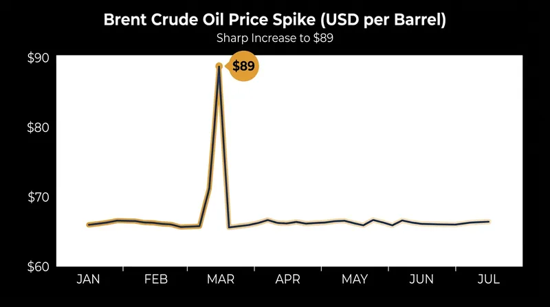 Brent crude prices spiked immediately following news of the strike on the 1.5 million bpd export hub.