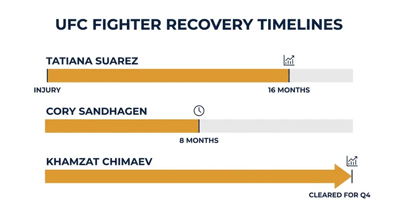 Recovery timelines for the UFC's latest returning contenders.