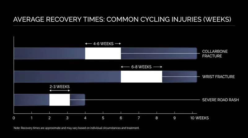 Typical recovery timelines for the most common injuries sustained in the professional peloton.