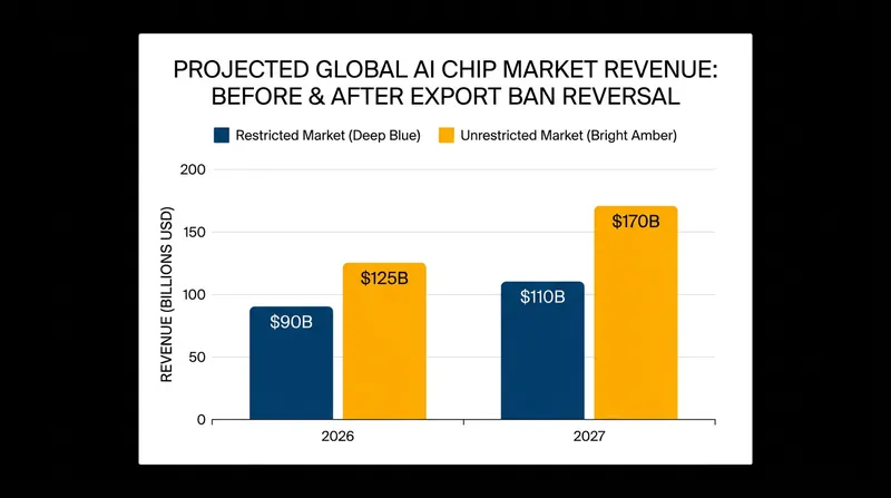 Industry analysts project a significant revenue surge for U.S. chipmakers following the policy reversal.