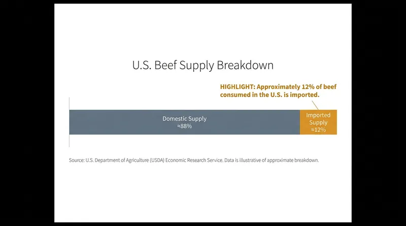 While the vast majority of U.S. beef is domestic, imported meat previously blended into the supply chain under vague labeling rules.