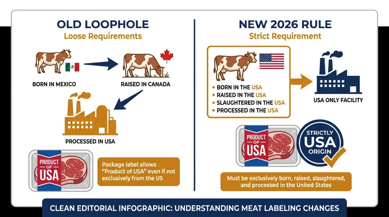 How the USDA closed the loophole that allowed imported meat to be labeled as American.