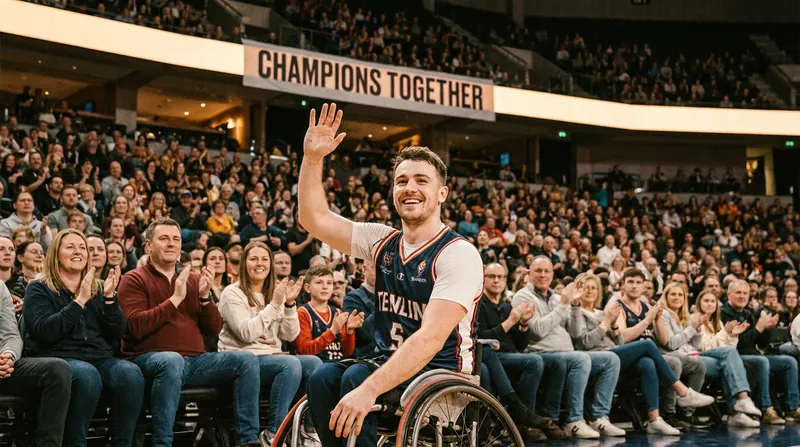 Italian gymnast Lorenzo Bonicelli received a standing ovation during his emotional return to the Serie A arena in Biella.