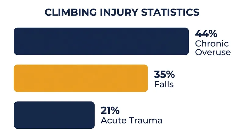 Chronic overuse remains the leading cause of injury among elite sport climbers.