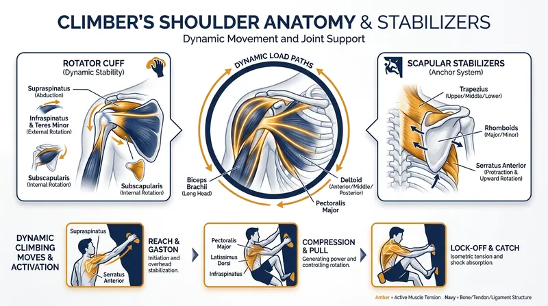Targeted rehabilitation of stabilizing muscles allows climbers to temporarily compensate for structural damage.