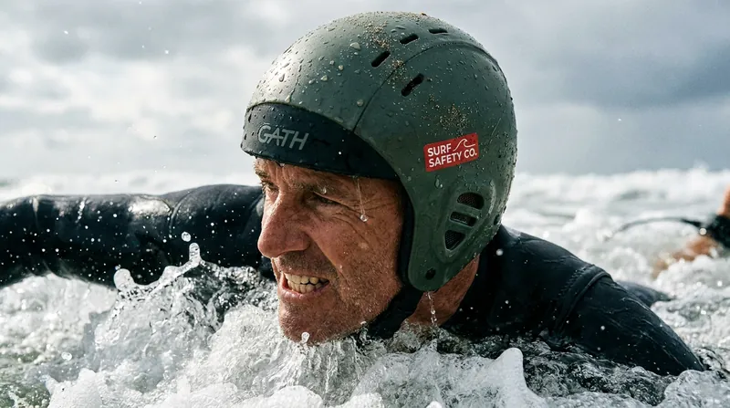 While protective headgear is becoming more common in heavy surf, researchers note that helmet efficacy in the sport remains largely unevaluated.