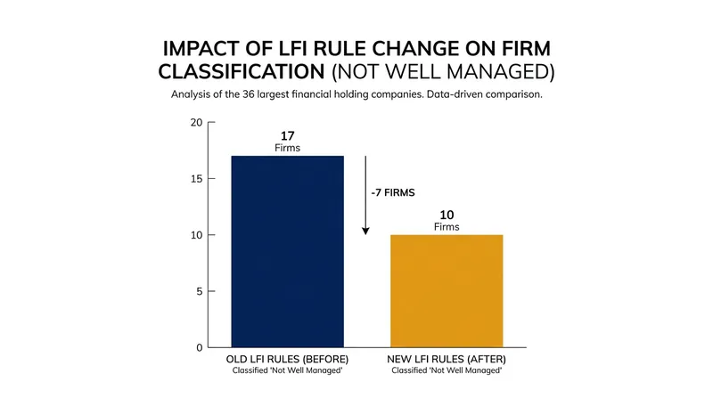 The revised framework immediately upgraded the regulatory status of several major financial institutions.