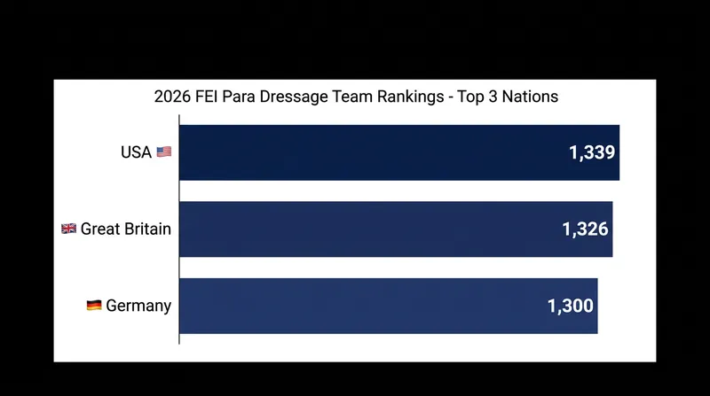 Only 13 points separate Team USA from their closest European challengers, Great Britain.