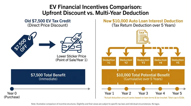 How the new interest deduction mechanism differs from the outgoing point-of-sale credit.