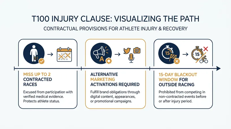 The newly introduced T100 Injury Clause allows athletes like Max Neumann to recover without losing their tour compensation.