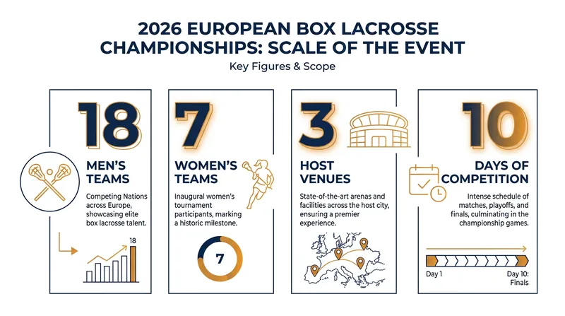 The 2026 EBLC features a record 25 national teams competing across three venues in Prague.
