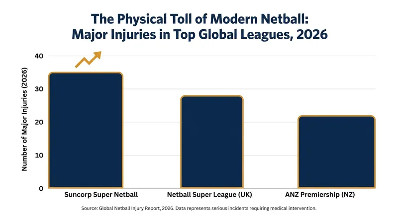 The physical demands of professional netball continue to test roster depth globally.