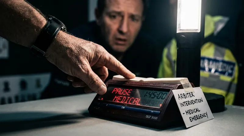 Arbiters have the authority to bypass standard draw regulations during severe medical emergencies.