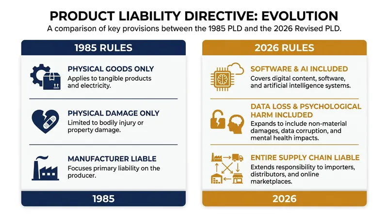The revised directive dramatically expands both what constitutes a 'product' and what qualifies as compensable damage.